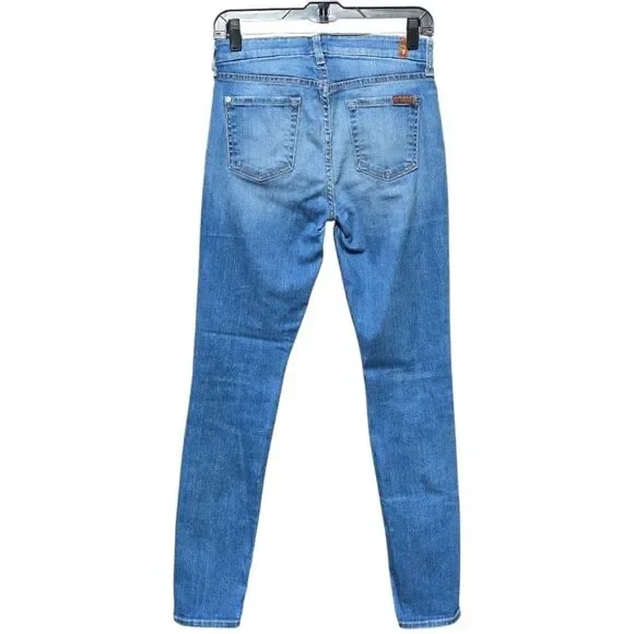 Distressed Blue Jeans - Picture 2 of 5